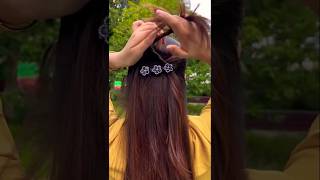 korean clip hair style tranding fashion reels popular hairstyles [upl. by Annahsed]