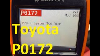 7 Causes of a Toyota P0172 Code System too Rich – Bank 1 [upl. by Alyehs]