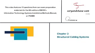 ITSIMM 8th edition  Chapter 2 Structured Cabling Systems [upl. by Heyra]