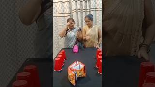 Bottle flip and cup drop challenge funny game short video [upl. by Simonette499]