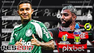 ⚽️ Patch Grátis PES 2017 Atualizado com Brasileirão Série A e B 2024 🌟 DMPES 30 🔥 [upl. by Obola]