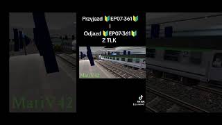 Przyjazd 🔰EP07361🔰I Odjazd 🔰EP07361🔰 pkp train kolej tlk [upl. by Marcin57]