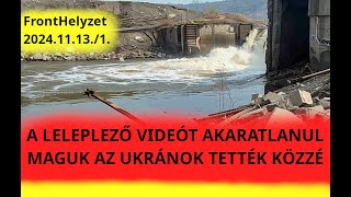 Ukrajna videóbizonyíték a Kurakhovo víztározó gátjának ukrán felrobbantásáról [upl. by Suiddaht]