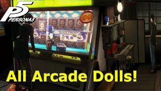 Persona 5  Winning All Dolls at Akihabara Arcade HQ [upl. by Ahseined]