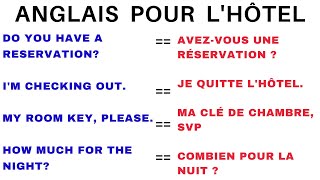 Apprendre langlais pour l’hôtel Vocabulaire anglais à connaître pour communiquer à lhôtel [upl. by Anirtep824]