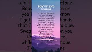 Justin Bieber  Boyfriend Lyrics shorts [upl. by Ajaj]