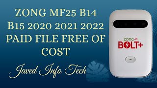 ZONG MF25 2020 2021 2022 2019 B14 B15 All Network Sim Unlock With Imei Repair [upl. by Adekam]