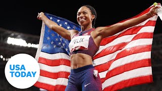 Allyson Felix opens nursery for Olympic Village  USA TODAY [upl. by Buckels]