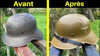 Restauration d’un Stahlhelm M38 Gladiator de la Sturmabteilung SA [upl. by Krawczyk737]