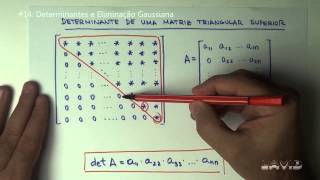 Álgebra Matricial  14  Determinantes e Eliminação Gaussiana [upl. by Justis]