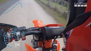 TOP SPEED  0100 KTM SX 125 [upl. by Hallam]