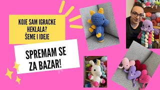 Heklane igracke pripreme za bazar šeme za heklanje i ideje [upl. by Adnak]