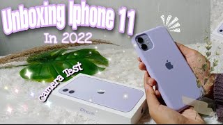 Unboxing Iphone 11 purple in 2022 asmr aesthetic  accessoris ✨💜 [upl. by Lesde73]