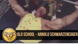 Arnold Schwarzenegger Training Chest amp Shoulders  Old School Rare Footage of Arnold Schwarzenegger [upl. by Akelahs]