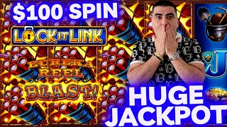 NON STOP BONUSES amp MASSIVE JACKPOTS On High Limit Lock It Link Slot Machine [upl. by Winsor965]