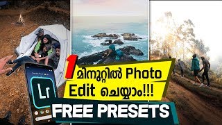 5 FREE MOBILE LIGHTROOM PRESETS  Malayalam Lightroom Tutorial [upl. by Hayyikaz]