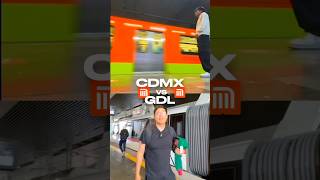 Metro CDMX vs Metro GDL 🚈 [upl. by Noteek]