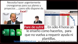 miniCurso Avanzado de Cronogramas en Excel [upl. by Baily]