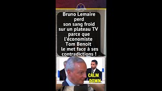 BRUNO LE MAIRE PERD SON SANGFROID SUR UN PLATEAU TV PARCE QUE [upl. by Rennane113]