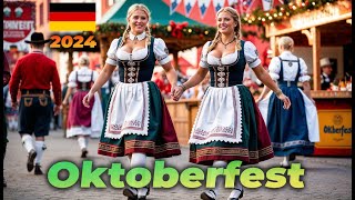 Oktoberfest Walkthrough 2024 A Journey Through Munichs Iconic Beer Festival 🍺🎡 germany [upl. by Hilly]