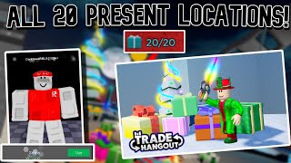 How To Find All 20 Presents In Roblox Trade Hangout🎁 Under 2 Minutes❄️ [upl. by Blankenship]