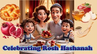 Celebrating Rosh Hashanah preschool song [upl. by Elitnahc]