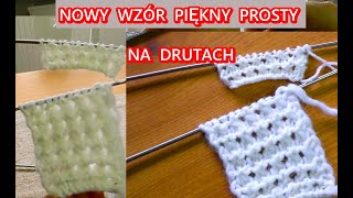 moda WZORY NA DRUTACH NOWY WZÓR PO POLSKU KROK PO KROKU PIĘKNY PROSTY🧡🎈🧵NR245 [upl. by Yoho]