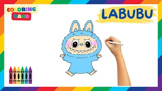 How to draw Labubu  Easy Drawings  Labubu Drawing  ColoringHand [upl. by Berton]