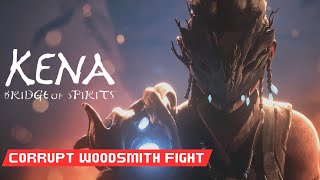 Corrupt Woodsmith Boss Fight  Kena Bridge of Spirits  Gameplay [upl. by Nylloh]