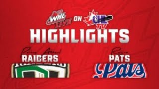 Prince Albert Raiders at Regina Pats 1105  WHL Highlights 202425 [upl. by Enyleve]