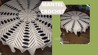 Mantel redondo con bellos calados en crochet [upl. by Volkan368]