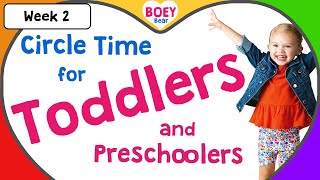 Learning Videos for Toddlers 3 year old and 4 year olds Preschool Circle Time Boey Bear [upl. by Aiet529]