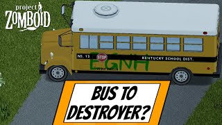 Innocent School Bus To Zombie Destroyer Project Zomboid Mod Showcase [upl. by Giannini]