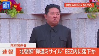 【ライブ】北朝鮮が発射した弾道ミサイルの可能性があるもの日本のEEZ内に落下したとみられる 政府関係者（2023年6月15日） TBS NEWS DIG [upl. by Yenor]