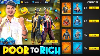 Free Fire Noob POOR id To RICH Pro Id In 20000Diamonds💎😍 100 Luck Royale Trick Garena Free Fire [upl. by Feodora]