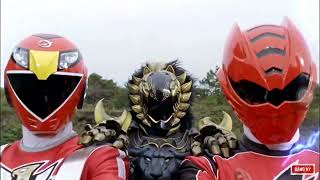 Engine Sentai GoOnger vs Gekiranger  Bossfight 1 [upl. by Raeann]