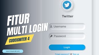 Membuat Fitur Multi Login Sederhana Menggunakan PHP Codeigniter  Codeigniter 4 tutorial HD [upl. by Nhguaved]