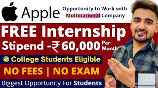 APPLE Internship 2021  Paid Internship for Indian Students  how to get internship at apple [upl. by Anelat564]