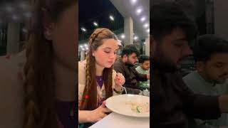 Eating food♥️😍 youtube rabeecaandhussain love rabeecakhan vlog [upl. by Tomasine]