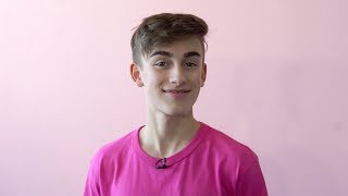 Johnny Orlando Spills About His First Kiss amp His Favorite Fan Moment  Hollywire [upl. by Retsevlis]