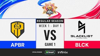 MPL PH S13  W1D1  APBR vs BLCK  GAME 1 [upl. by Annais363]