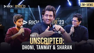 Panel Discussion with MS DHONI Tanmay Bhat amp Sharan Hegde  Part 1  Prabhav 23  RIGI [upl. by Ximena170]