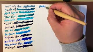 Diamine Blue series [upl. by Aruam]