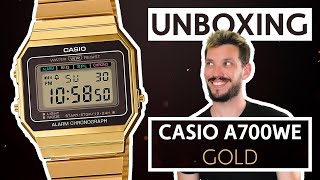 UNBOXING  Retro Casio A700 in Gold  Which one should I keep [upl. by Westfahl]