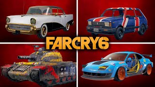 Far Cry 6  All Vehicles and Cars Showcase [upl. by Kiki]