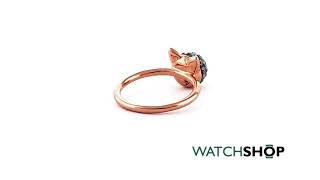 Karl Lagerfeld Jewellery Ladies Rose Gold Plated Choupette Ring size L 5378074 [upl. by Rivkah]