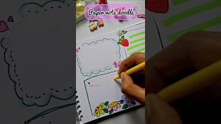 ❤️ PAPER NOTE DOODLE  Frame doodle for planner  Bullet Journal art journal doodle [upl. by Clarice]