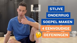 Stijve Onderrug Soepel Maken met deze Effectieve Rugoefeningen 🧑‍⚕️🧘 [upl. by Gilbertine]