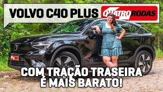 VOLVO C40 PLUS é SUV cupê R 60000 mais barato com tração traseira e diversão [upl. by Ainnek]