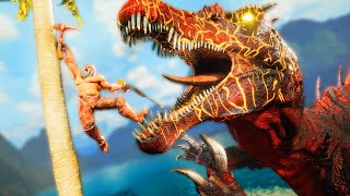 Taming a VOLCANIC SPINOSAURUS  ARK MEGA Modded Survival [upl. by Petunia]